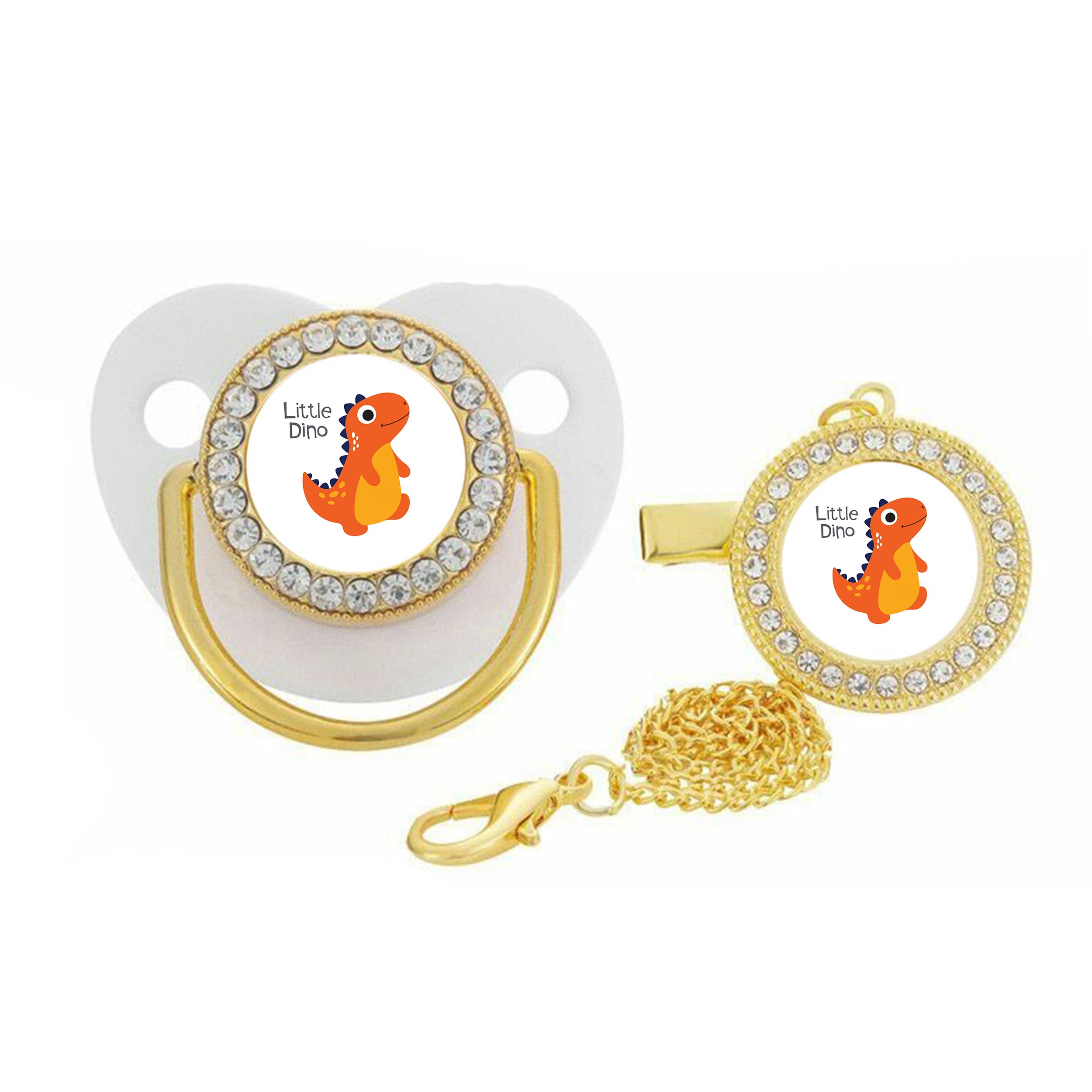 Little Dino Logo Pacifier