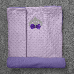 Baby Girls Bubble Blanket With Crown