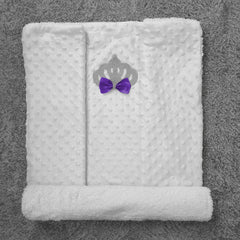 Baby Girls Bubble Blanket With Crown