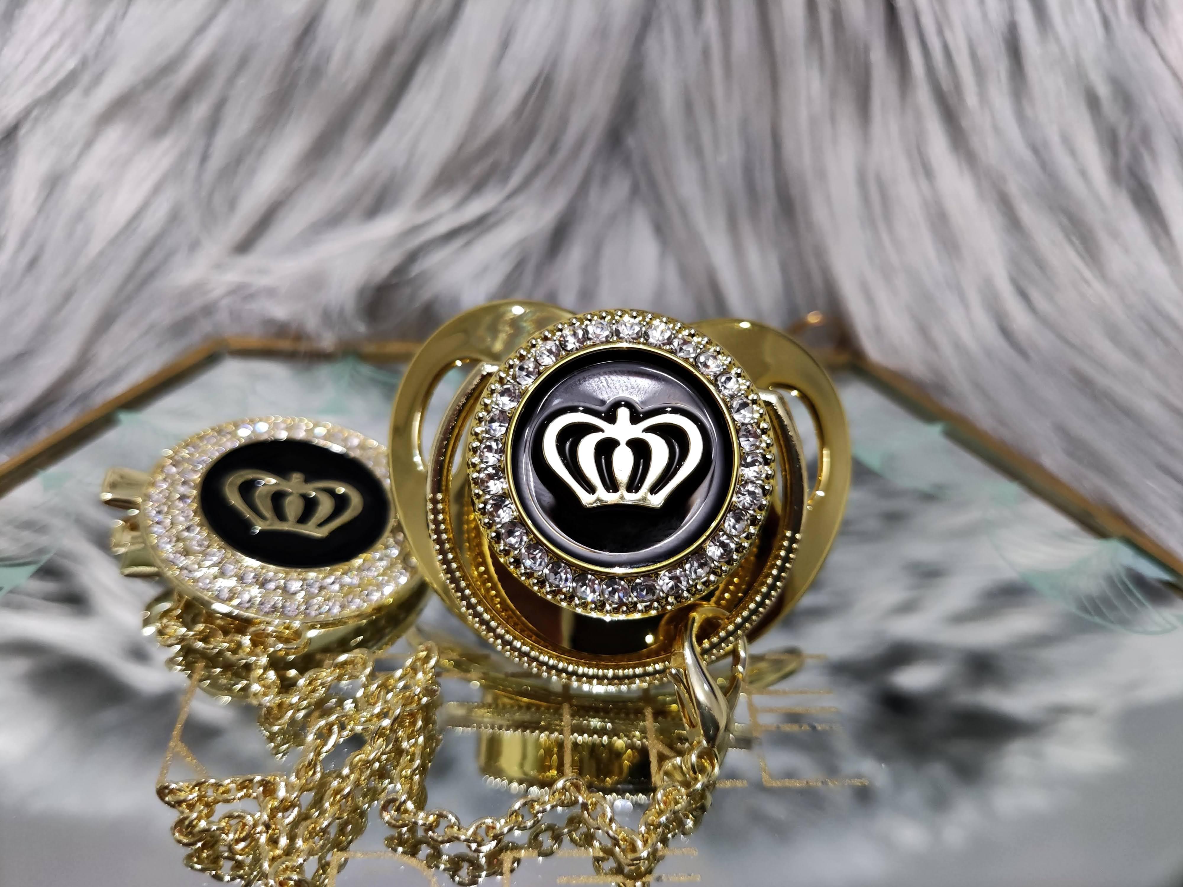 Black On Golden Pacifier