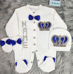 Royal Blue on White