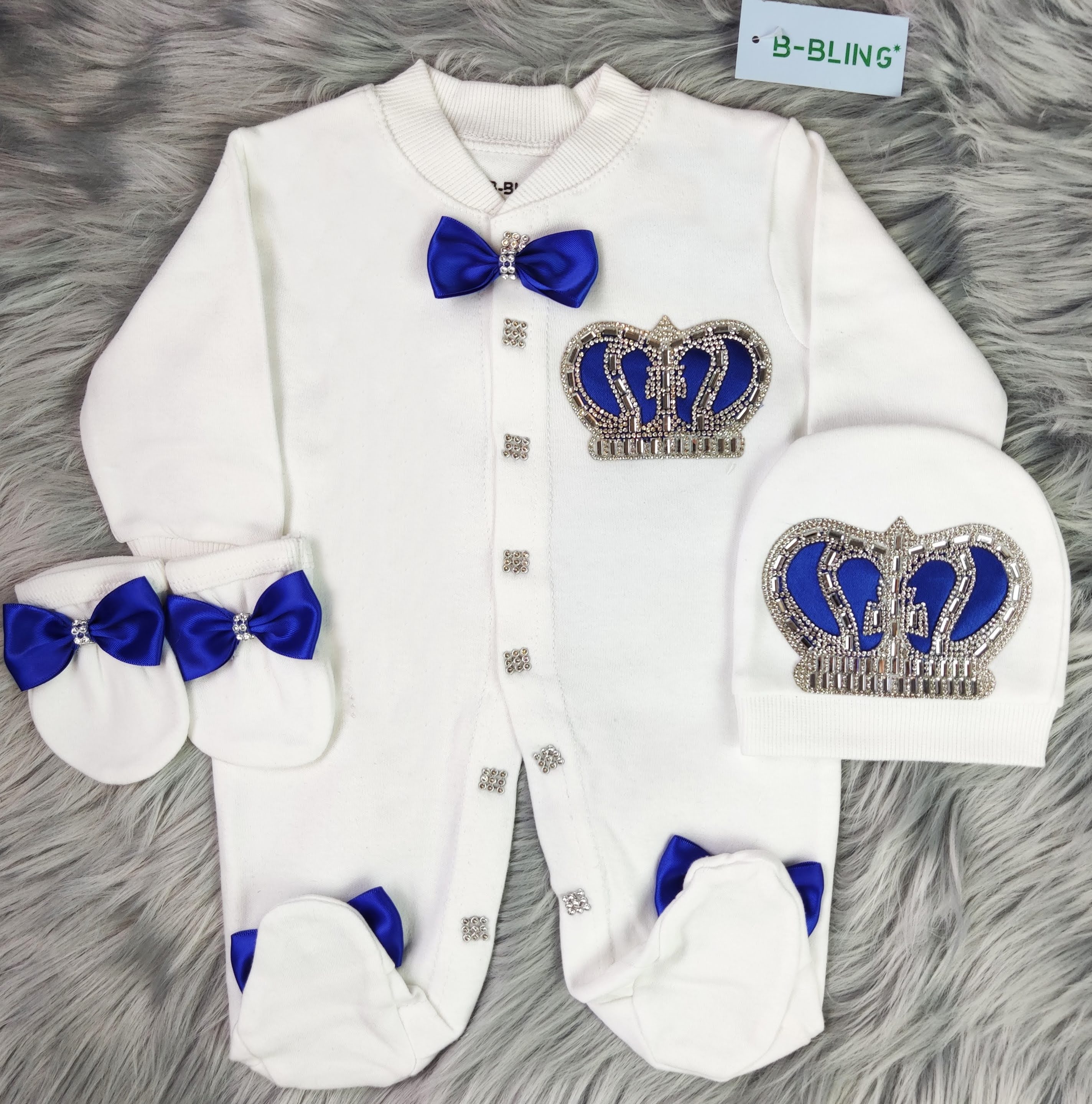 Royal Blue on White