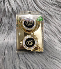 Black On Golden Pacifier