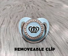 Blue on Silver Pacifier