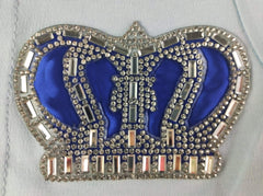 Royal Blue on Blue Blanket Set