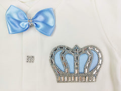 Baby Blue on White