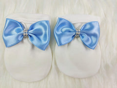 Baby Blue on White