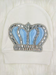 Baby Blue on White