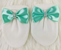 Mint Green On White Blanket Set (Prince Crown)