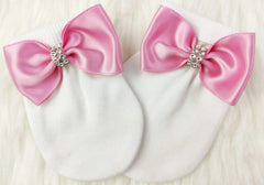 Pink On White Blanket Set