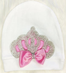 Pink On White Blanket Set