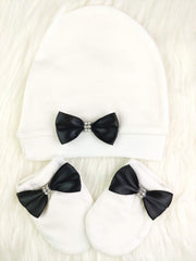 Black On White Blanket Set