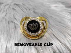 Black On Golden Pacifier