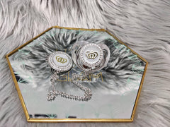 grey on Silver Pacifier