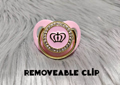 Pink On Golden Pacifier