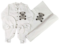 White on White Blanket Set