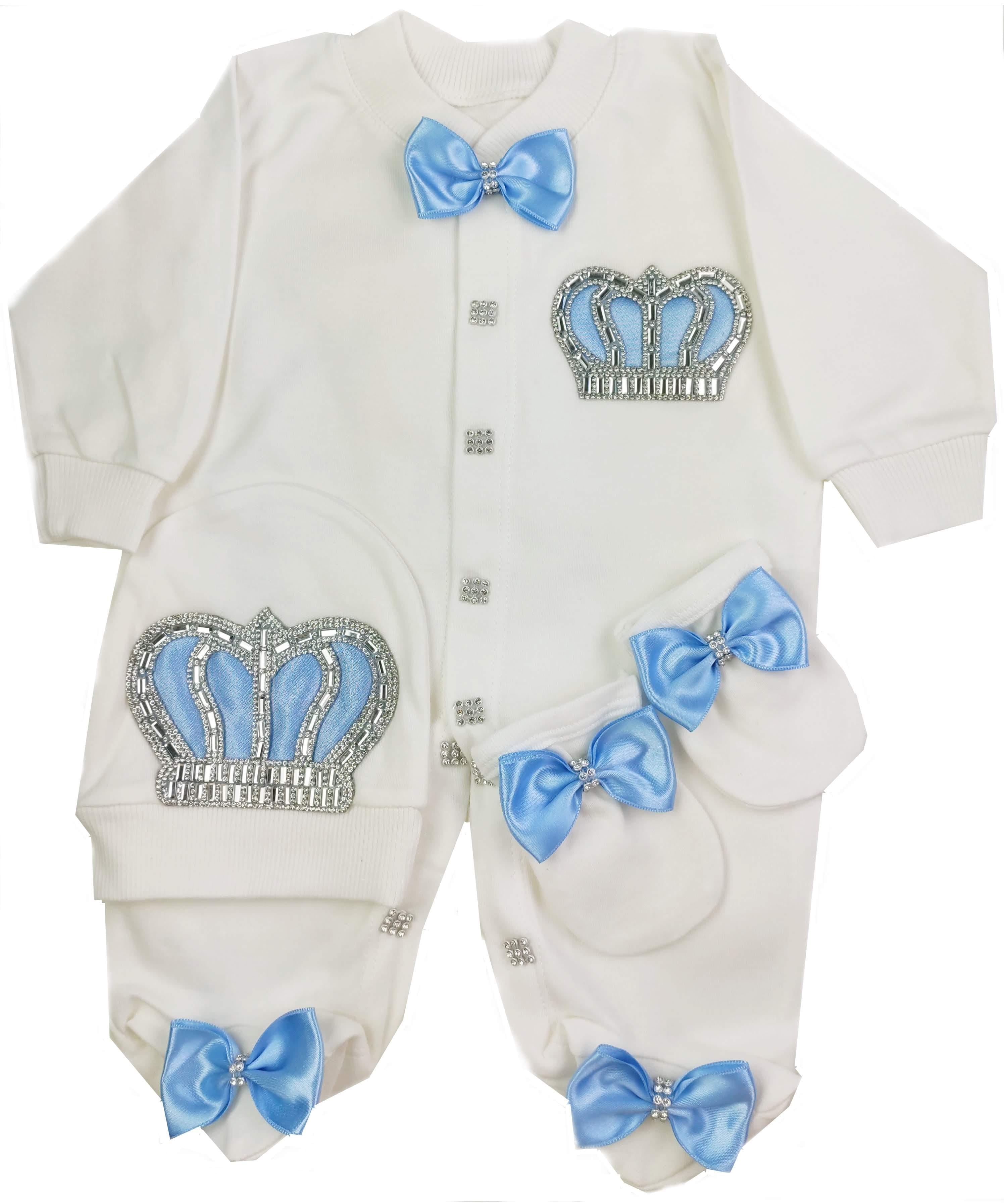 Baby Blue on White