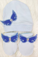 Royal Blue On Blue Blanket Set
