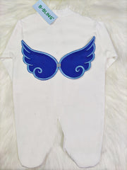 Royal Blue On White Blanket Set