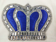 Royal Blue on White Blanket Set