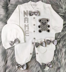 Gray on White