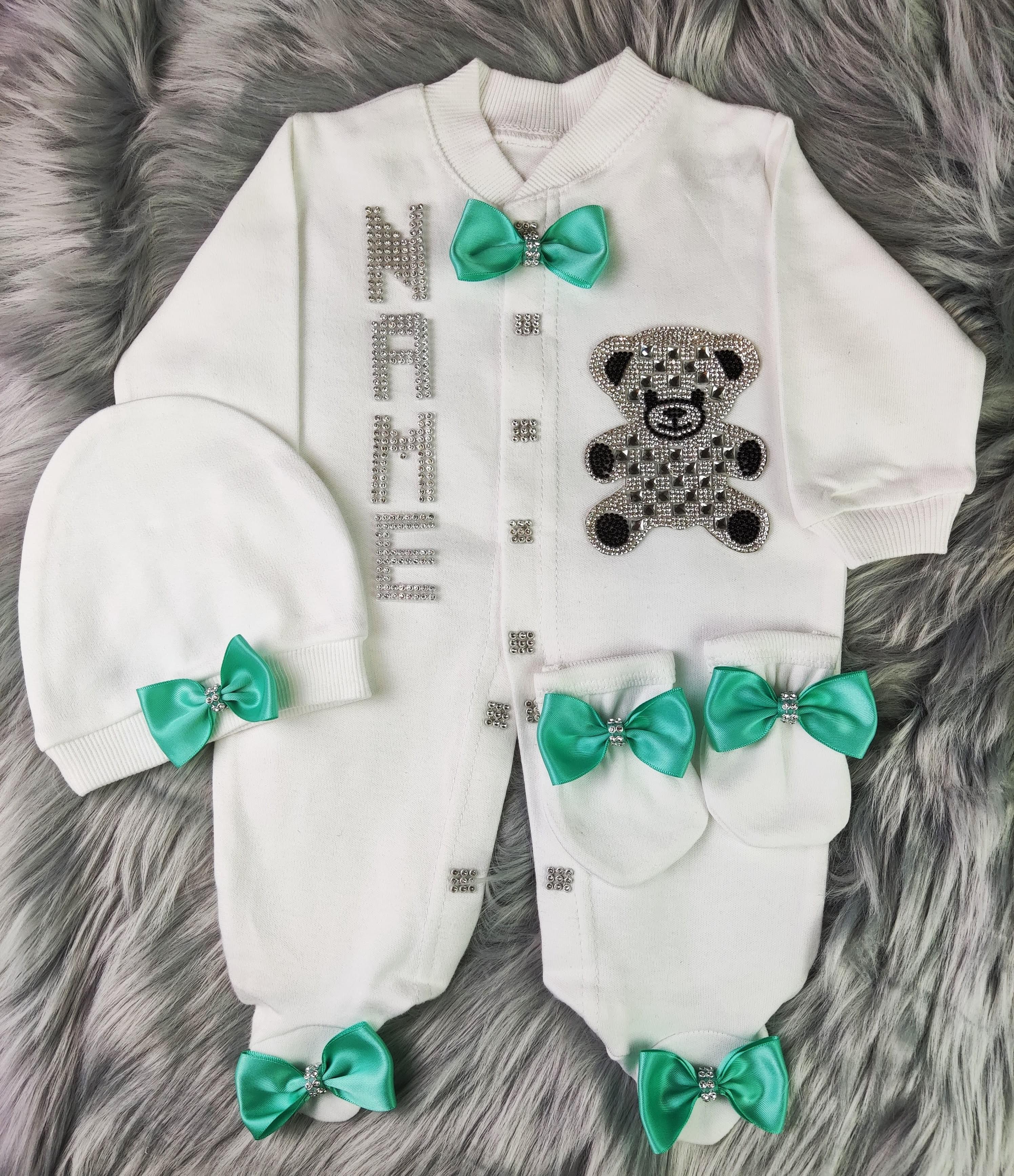 Mint Green  on White