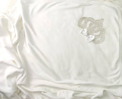 White On White Blanket ( Queen Crown )