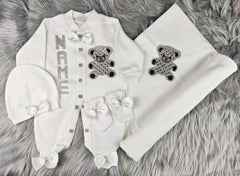 White on White Blanket Set