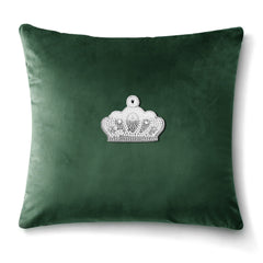 Velvet Cushion Covers Green (Crown 3)