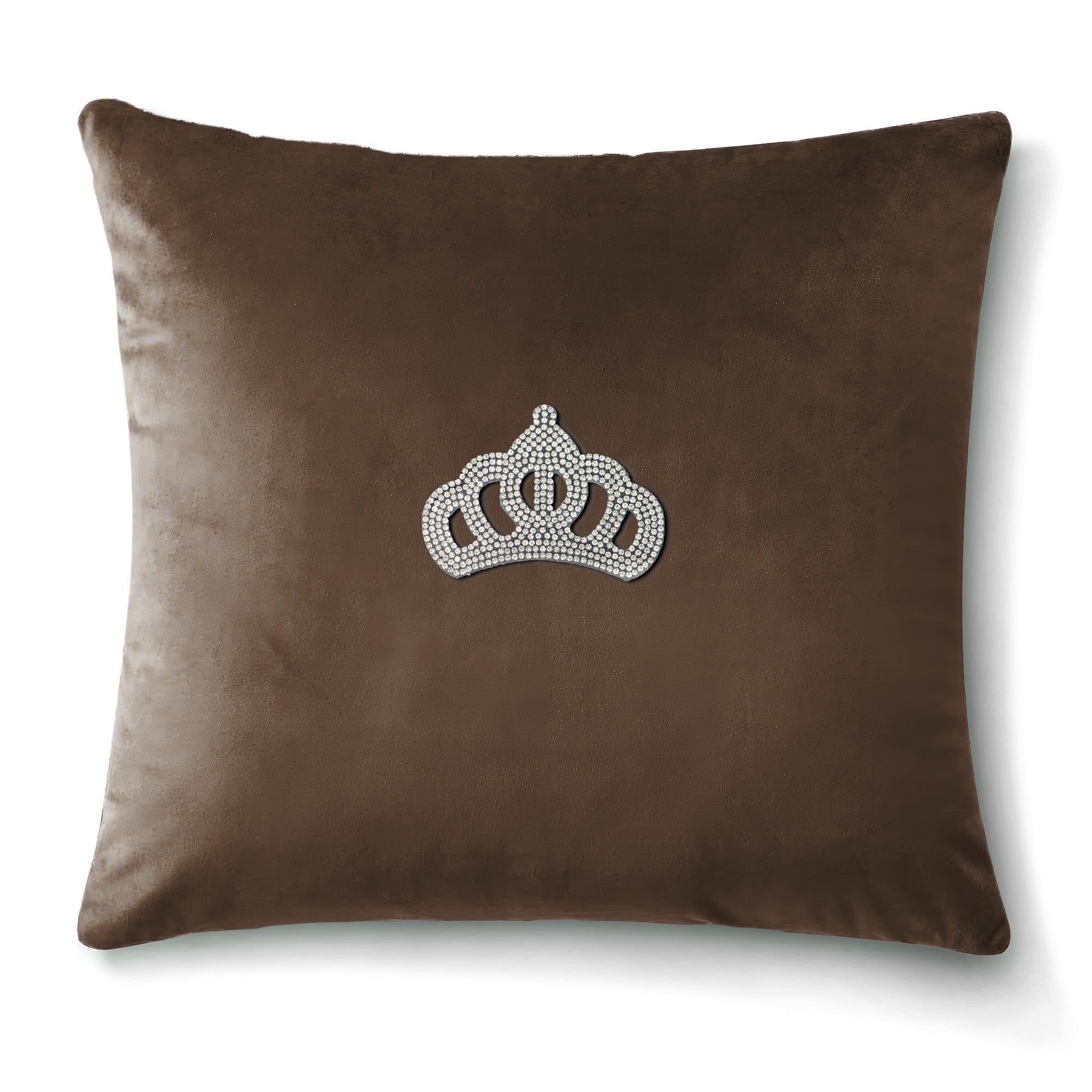 Velvet Cushion Covers Brown (Crown 2)