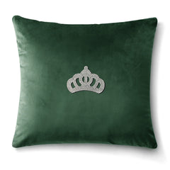 Velvet Cushion Covers Green (Crown 2)