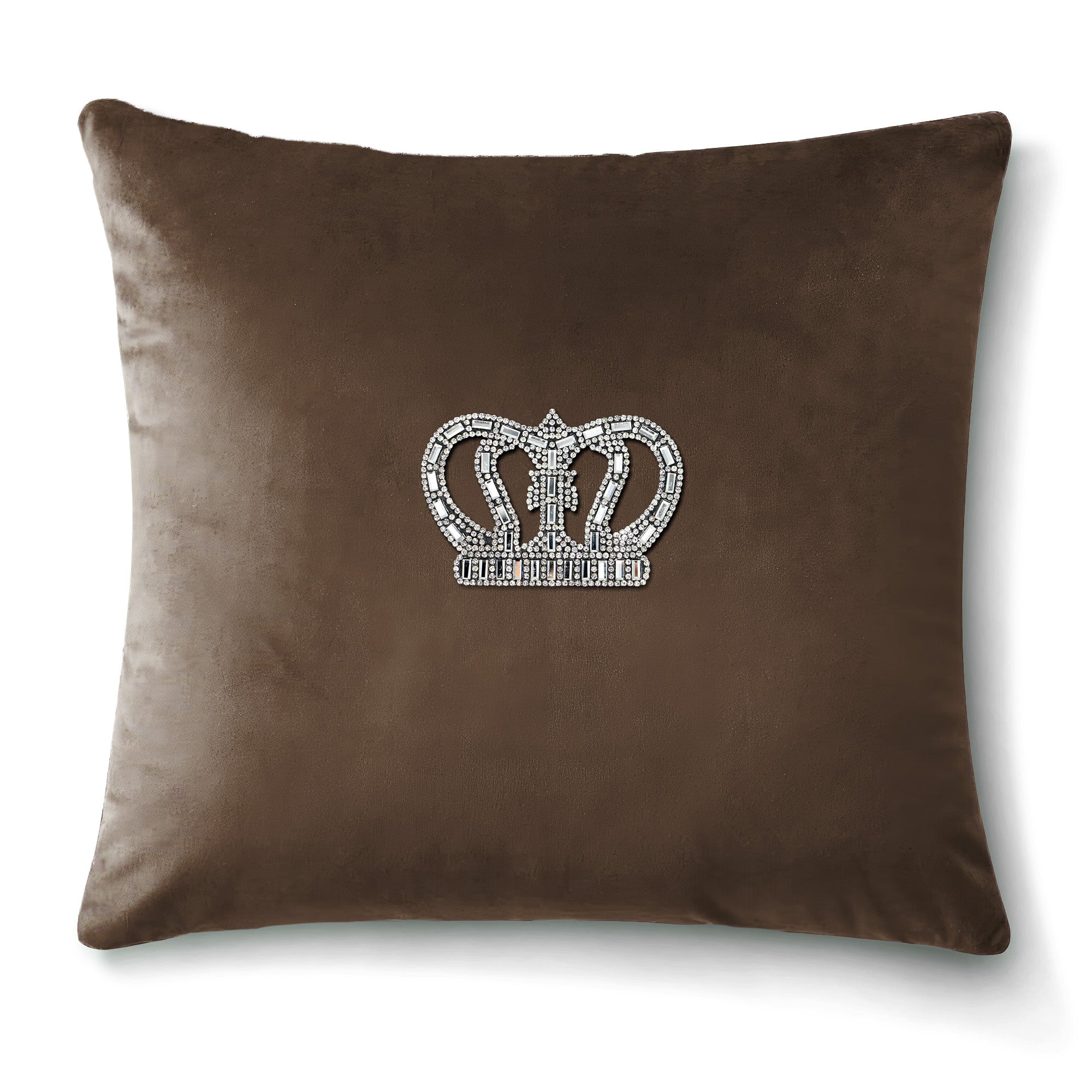 Velvet Cushion Covers Brown (Crown 1)