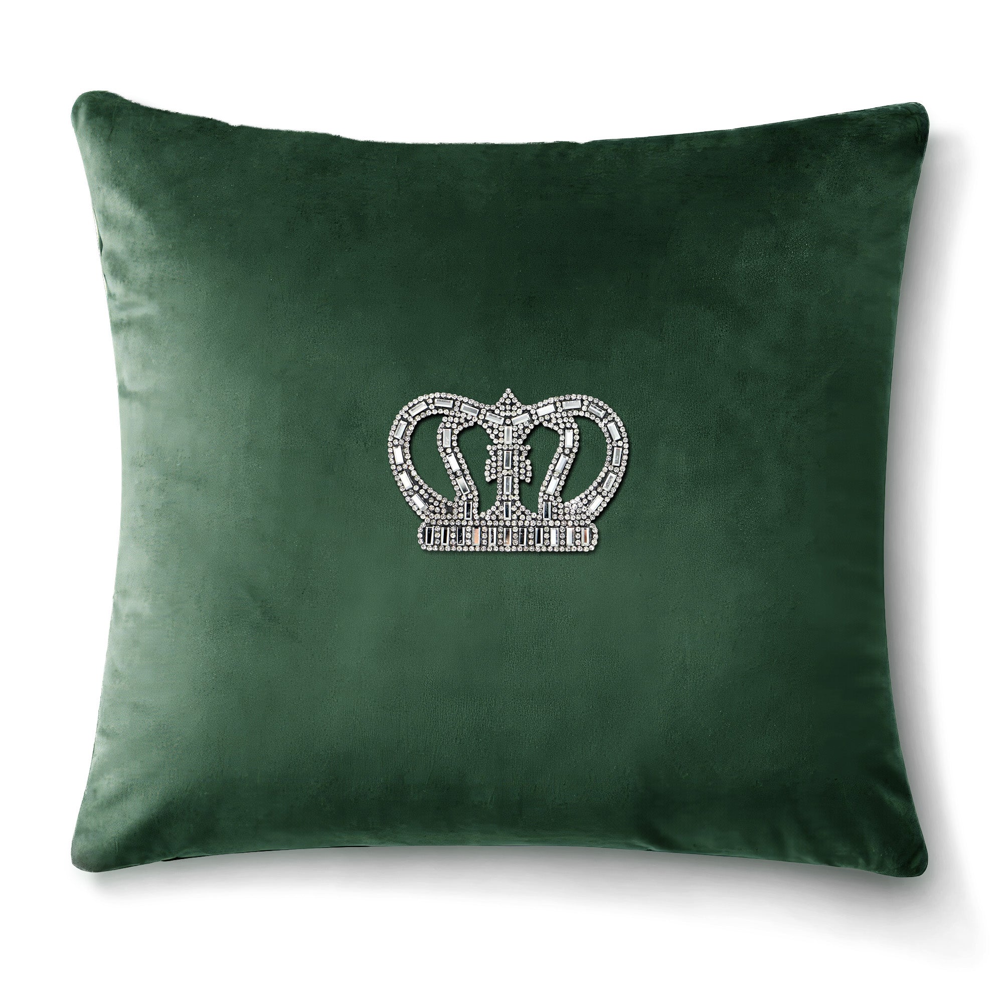 Velvet Cushion Covers Green (Crown 1)