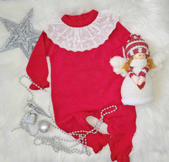 Ruffle Neck baby Romper