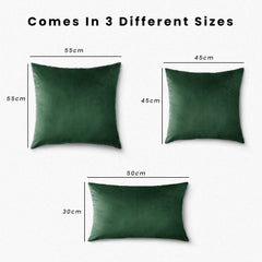 Velvet Cushion Covers Green (Crown 3)