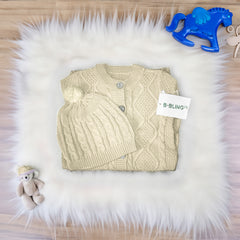 Cream Baby Woolen Romper