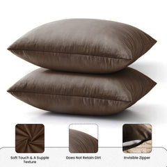 Velvet Cushion Covers Brown (Crown 2)