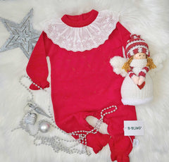 Ruffle Neck baby Romper