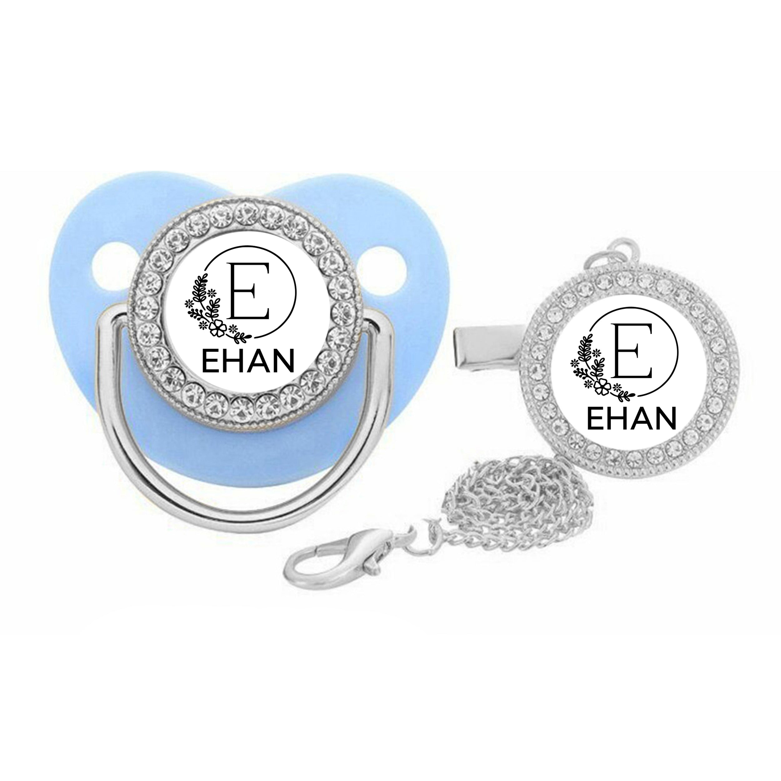 Personalized Minimal Charm Names Pacifier