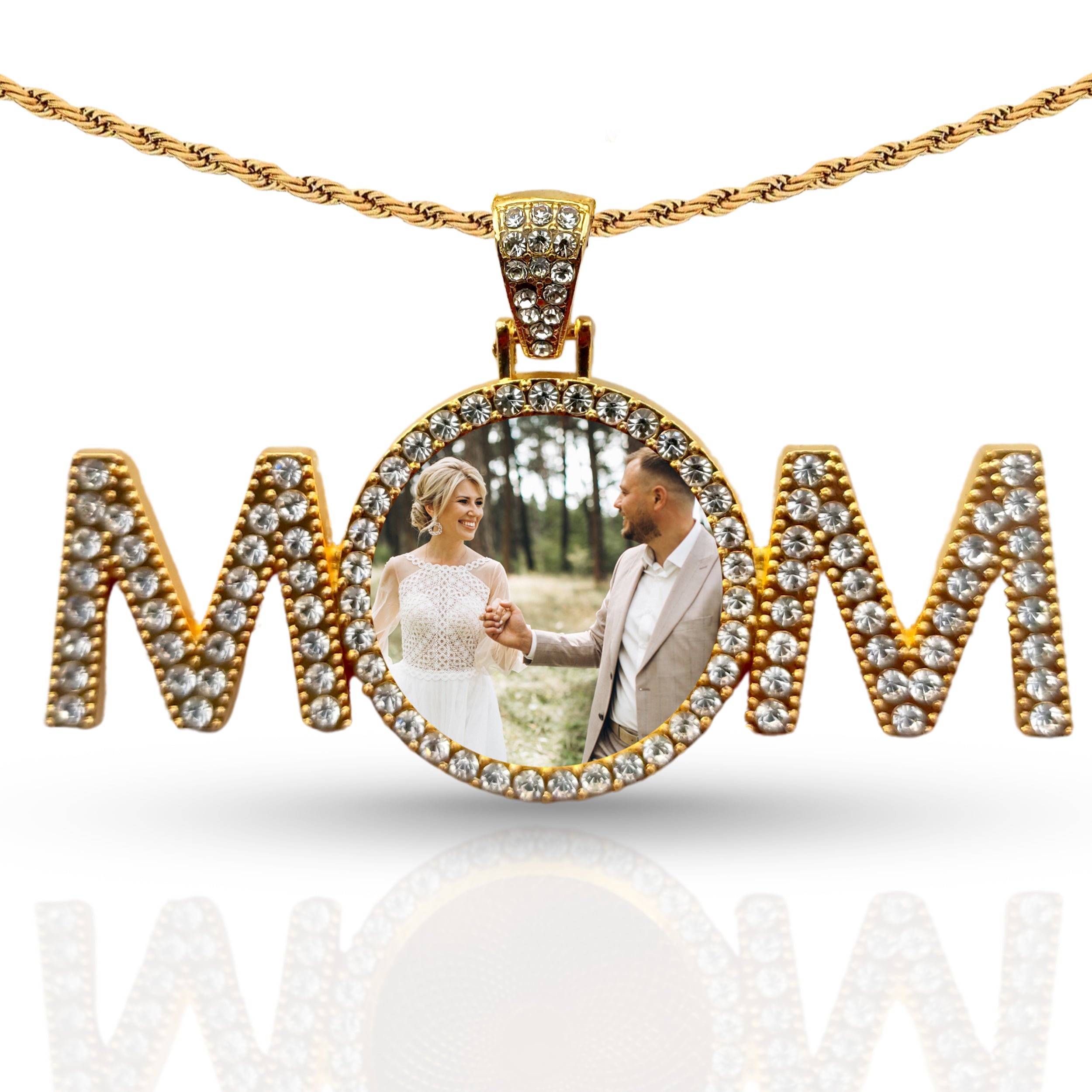 Personalized Golden MOM Pendant for Men & Women