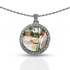 Personalized Silver Round Pendant for Men & Women