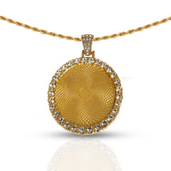 Personalized Golden Round Pendant for Men & Women