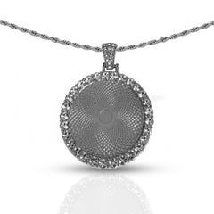 Personalized Silver Round Pendant for Men & Women