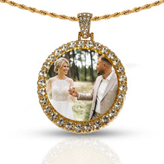 Personalized Golden Round Pendant for Men & Women