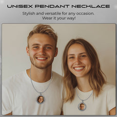 Personalized Silver Round Pendant for Men & Women