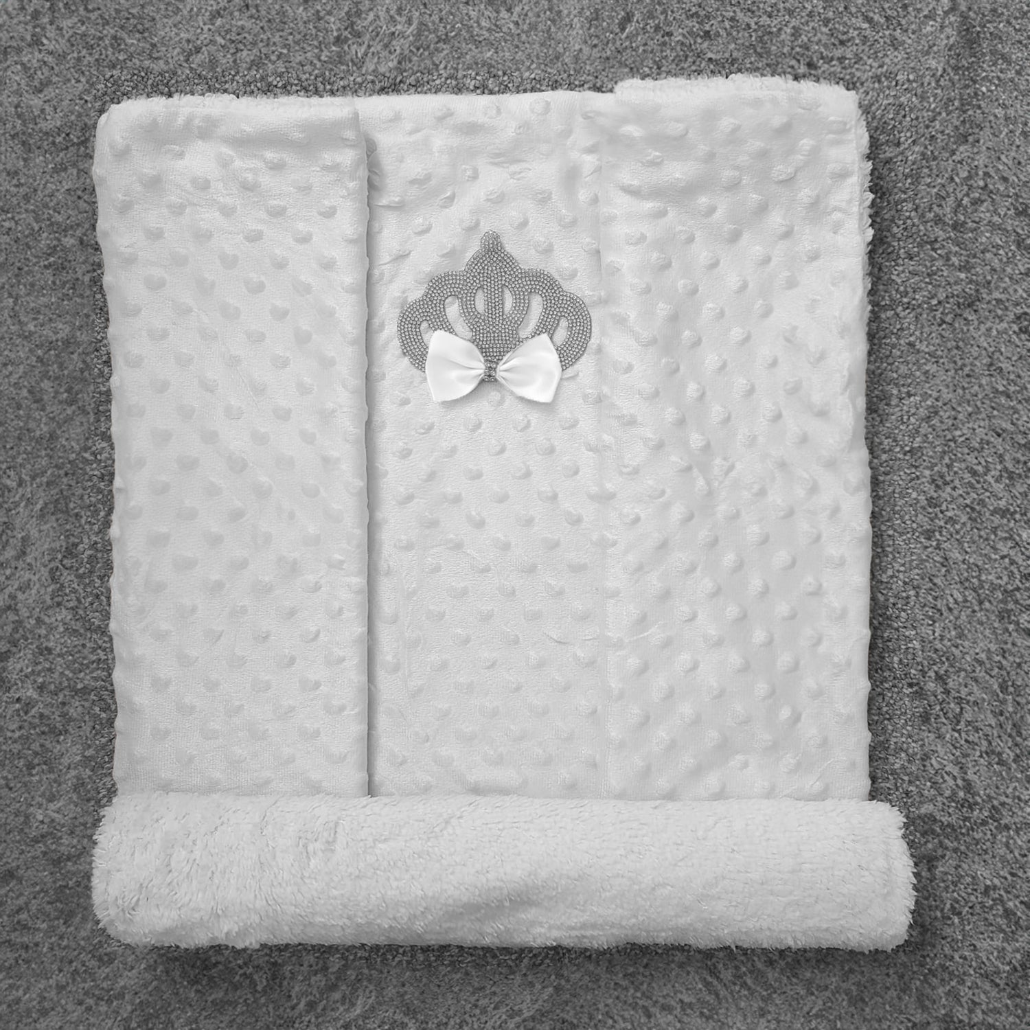 Baby Girls Bubble Blanket With Crown