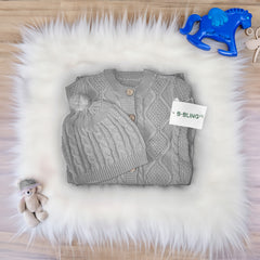 Grey Baby Woolen Romper