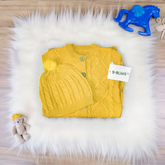 Yellow Baby Woolen Romper