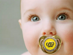 Yellow on Golden Pacifier