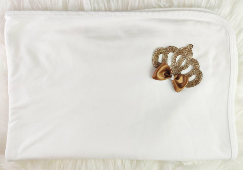 Golden Brown On White Blanket